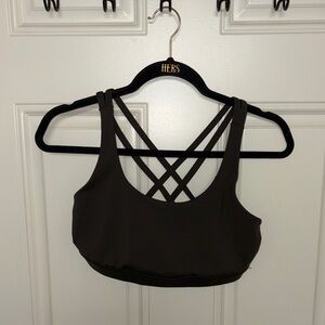 lululemon athletica Dark Grey Strappy Sports Bra